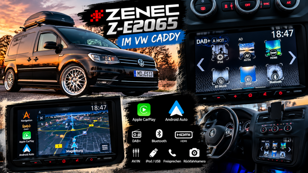 Zenec Z-E2065 im Volkswagen Caddy